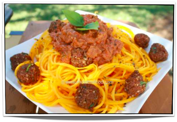 Raw Spaghetti Meatballs